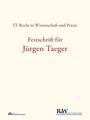 cover image of Festschrift für Jürgen Taeger